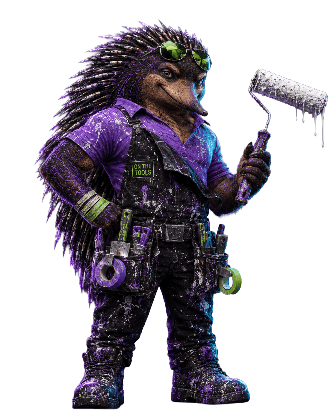 Brushy the painter mascot