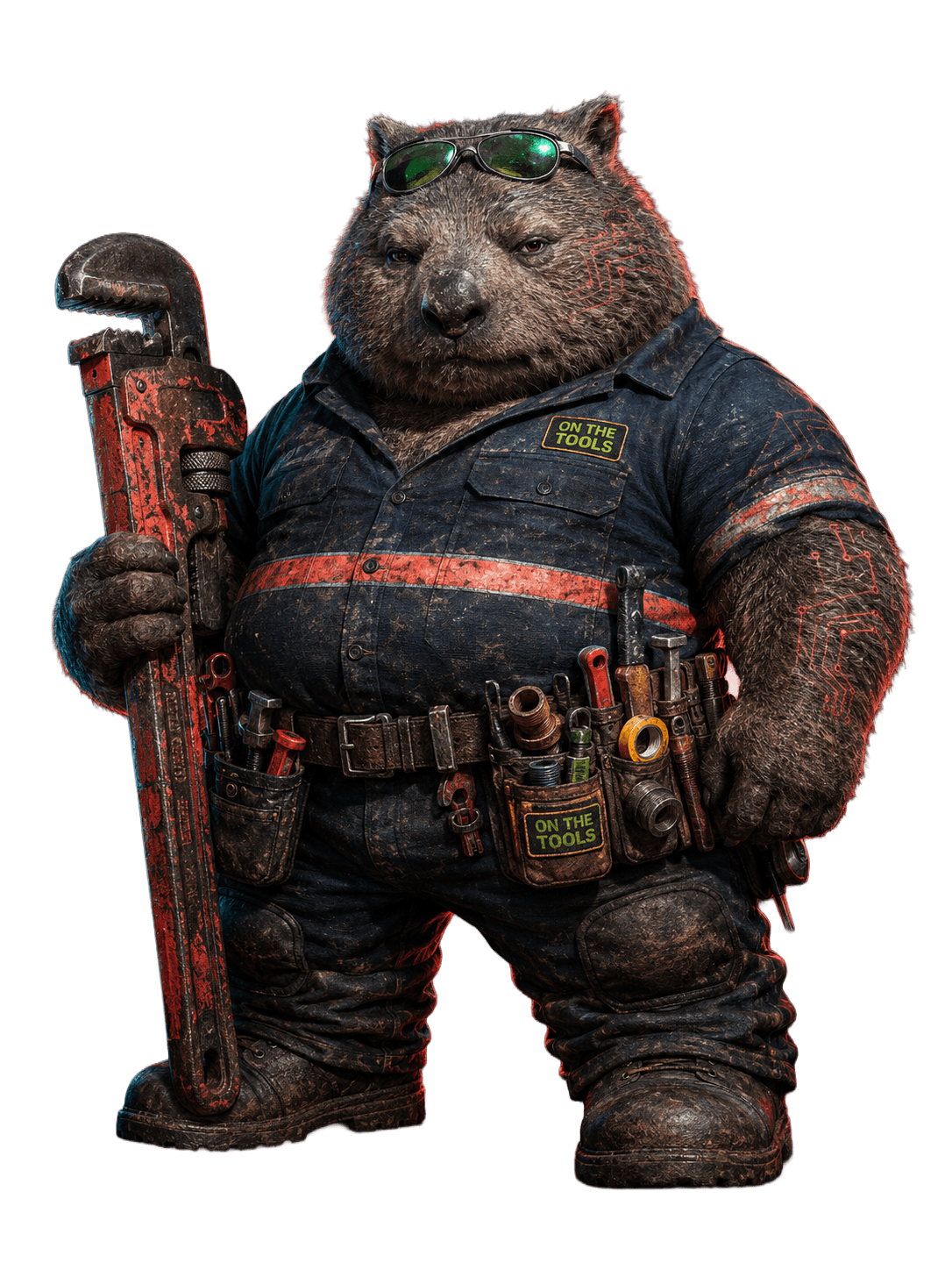 Mudguts the plumber mascot